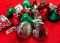 Holiday Hershey Kisses Royalty Free Stock Photo