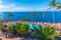Holiday hotel at Costa Adeje, Tenerife, Canary Islands, Spain Royalty Free Stock Photo