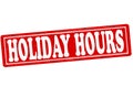 Holiday hours Royalty Free Stock Photo