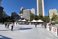 Holiday Ice Skating Union Square San Francisco, 3. Royalty Free Stock Photo