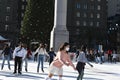 Holiday Ice Skating Union Square San Francisco, 6. Royalty Free Stock Photo