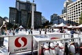 Holiday Ice Skating Union Square San Francisco, 1. Royalty Free Stock Photo