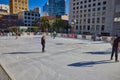 Holiday Ice Skating Union Square San Francisco, California, USA Royalty Free Stock Photo