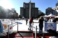 Holiday Ice Skating Union Square San Francisco, 4. Royalty Free Stock Photo