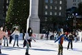 Holiday Ice Skating Union Square San Francisco, 5. Royalty Free Stock Photo