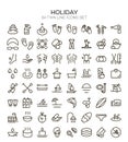 Holiday icon set