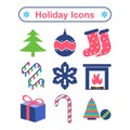 Holiday icons Royalty Free Stock Photo
