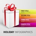 Holiday infographics Royalty Free Stock Photo