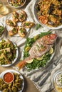 Holiday Italian Feast of 7 Fishes Royalty Free Stock Photo