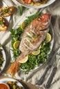 Holiday Italian Feast of 7 Fishes Royalty Free Stock Photo