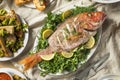 Holiday Italian Feast of 7 Fishes Royalty Free Stock Photo