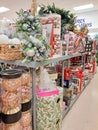 Holiday Kitchenware and Decorations in Store Aisle Royalty Free Stock Photo