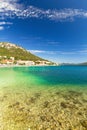 Holiday landscape, View of blue Adriatic sea coast on summer day Royalty Free Stock Photo