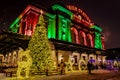 Holiday lighting of Denver Union Station