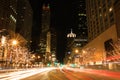 Holiday lights on Michigan Avenue