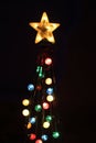 Holiday lights star macro 5630 Royalty Free Stock Photo
