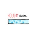 Holiday, loading. Progress bar design. Christmas Royalty Free Stock Photo