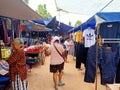 holiday local market thailand esan people