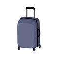 holiday luggage bag cartoon vector illustration Royalty Free Stock Photo