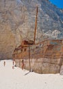 Sandy Navagio Beach, Zakynthos Greek Island, Greece