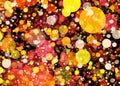 Holiday manycolored rounds bokeh backgrounds in Chaotic Arrangement