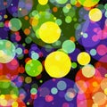 Holiday manycolored rounds bokeh backgrounds
