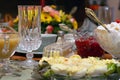 Holiday Meal Table Setting Royalty Free Stock Photo