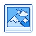 Holiday memories line icon.