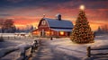 holiday merry christmas farm