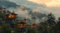 holiday modern luxury chalets on the slopes of the Alps