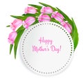 Holiday mother day background with getting card Royalty Free Stock Photo