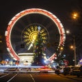 Holiday New year, colorful lights on a Christmas treeOdessa city, Ukraine.