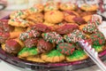 Holiday Party dessert cookie tray decorated festively