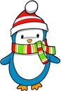 Holiday Penguin Vector