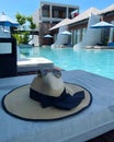 holiday at the pool blue hat