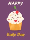 Holiday poster for International Cake Day