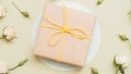 Holiday present women day congratulation gift box