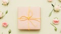 Holiday present women day congratulation gift box