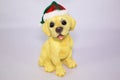 Holiday Puppy Statue Royalty Free Stock Photo