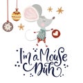 Holiday rat illustration