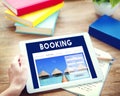 Holiday Reservation Website Interface Concept Royalty Free Stock Photo