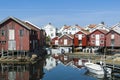 Holiday and residentual homes Sweden west coast Royalty Free Stock Photo