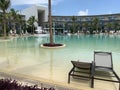 Holiday resort swimming pool landscape