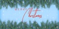 Holiday`s background with realistic looking christmas tree branches Royalty Free Stock Photo