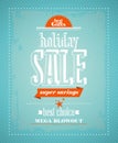 Holiday sale, super savings design.