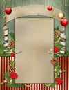 Holiday Scroll parchment paper texture background