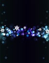 Holiday silver-blue background Royalty Free Stock Photo