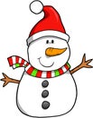 Holiday Snowman Vector