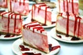 Holiday Strawberry Cheesecake Royalty Free Stock Photo