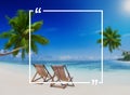 Holiday Summer Vacation Frame Pattern Concept Royalty Free Stock Photo